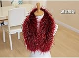 Multifunción: este cuello de piel artificial se puede utilizar como cuello para la ropa o como bufanda