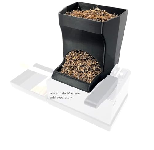 V2 Ergo 3D Hopper - Accessory holds Tobacco for up to 40 Hand Rolled Smokes - Includes Hopper Only! (Powermatic 2 or 2+ Machine Sold Separately!)
