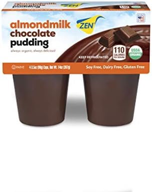 Zen, Pudding Almond Chocolate 4Pk Organic, 3.5 Ounce, 4 Pack