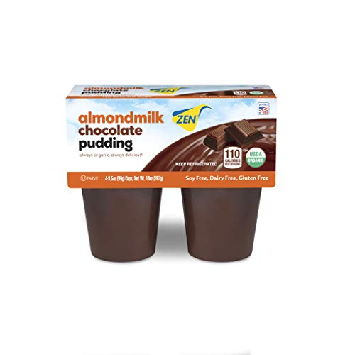 Zen, Pudding Almond Chocolate 4Pk Organic, 3.5 Ounce, 4 Pack #TOP7