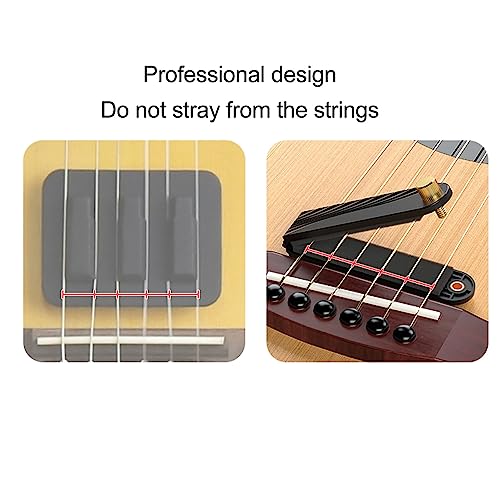 Guitar String Mute, Guitar String Mute Silencer, Silencer Practice Tool Black, Built In Silencer Felt Material