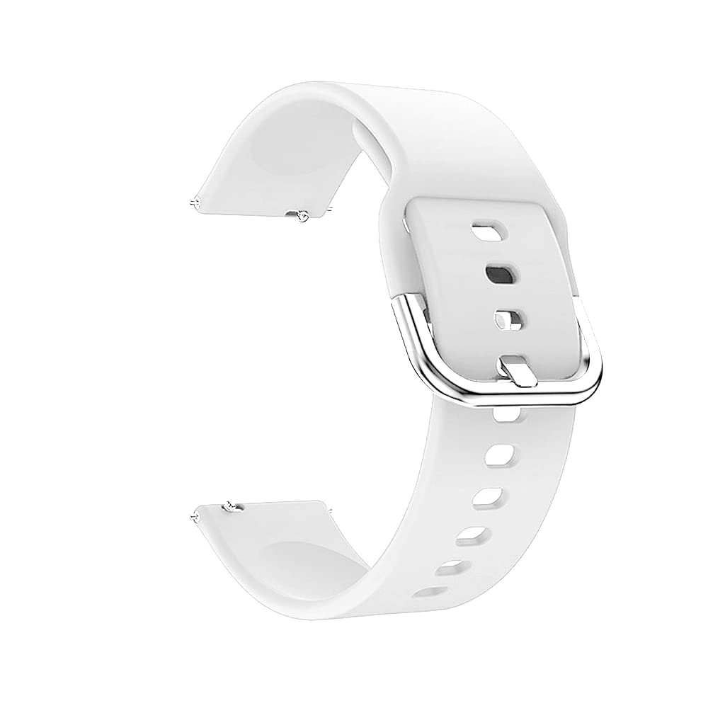 DBLACK {STWHDS-MDL2 22MM Soft Silicon Watch Strap // Compatible With Galaxy Watch Active, Active 2 40mm, 42mm, Galaxy Watch 42 mm, Samsung Gear Sport, Fossil Q Gazer & Other Watches (White) (B0BPR8QL98) Amazon Price History, Amazon Price Tracker