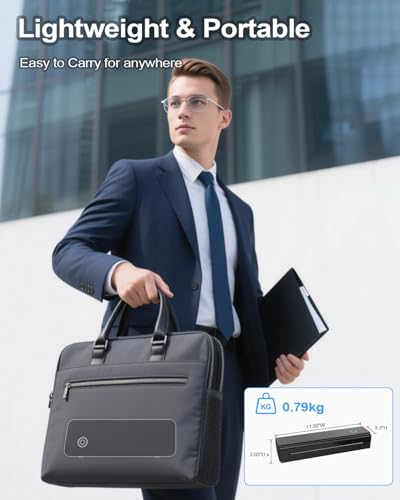 Image of Portable Printers Wireless for Travel, Bluetooth Thermal Printer | Supports 8.5 inch x 11 inch US Letter & A4 Size, Inkless Mobile Printer Work with Android iPhone Laptop for Home Office School