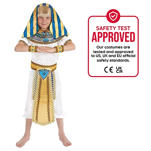 Fun Shack FNK2500L-US Egyptian Costume Kids Pharoah Historical Boys Halloween Costume Large thumb #3