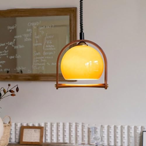 Lampe suspendue en verre anti-éblouissement lustre chambre à coucher