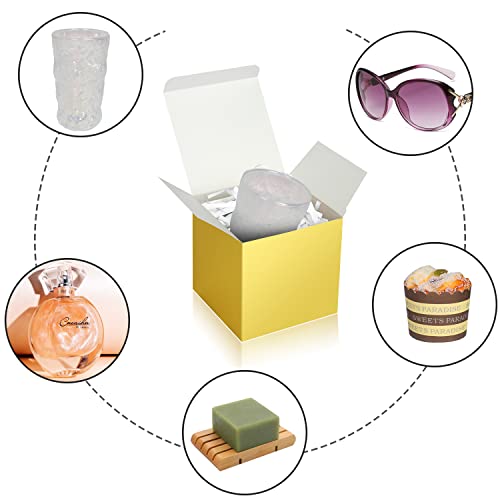 Doyide Gold Gift Boxes 5X5X5, 30 Pack Paper Gift Boxes With Lids For Gift, Bridesmaid Proposal Box, Cupcake Boxes, Gift Box For Wedding, Birthday, Groomsmen Proposal, Gifts, Packaging, Present #TOP3