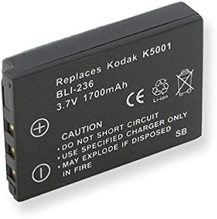 1700mA, 3.7V Replacement Li-Ion Battery for Kodak Z730 Digital Cameras - Empire Scientific #BLI-236