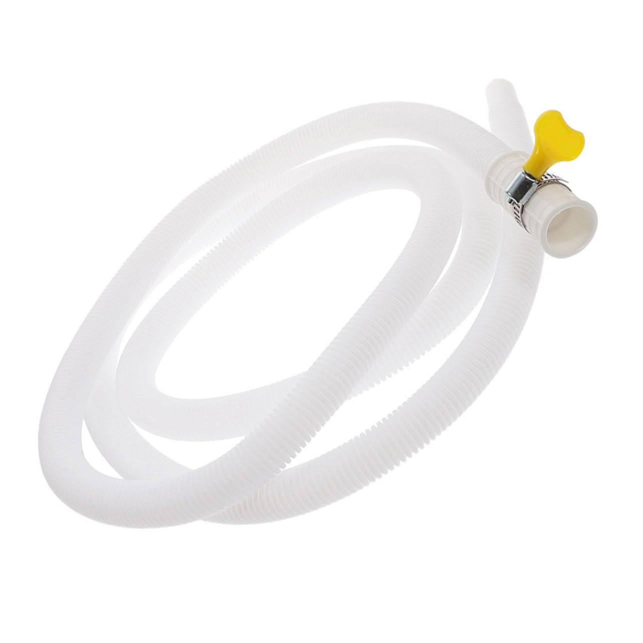 Hemobllo Manguera de Drenaje para Aire Acondicionado Unidad Exterior de Color Claro con Abrazadera de Acero Inoxidable y Material PE Resistente para Desagüe Seguro y Limpio