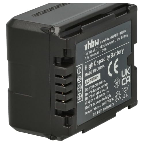 Batterie pour Panasonic HDC-HS3000 avec indicateur puce