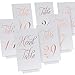 ZICOTO Gorgeous Elegant Rose Gold Wedding Table Numbers in Double Sided Rose Gold Foil Lettering with Head and Gift Table Card - 4 x 6 inches and Numbered 1-30 - Perfect for Weddings and Events