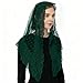 Wgior Triangle Vintage Inspired Lace Chapel Veils Catholic Mass Head Covering Scarf Mantilla Veils for Church (Green)