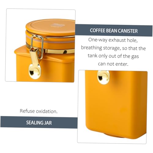 Contenedor hermético para granos de café FUOYLOO naranja miniatura 2