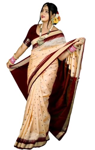 NEW COLLECTION Women's Odisha Handloom Sambalpuri Pata Saree Temp...