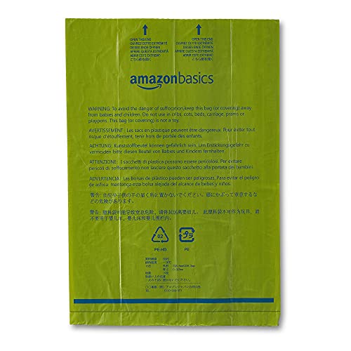 Amazon Basics Dog Poop Bags With Dispenser And Leash Clip, 13 X 9 Inches, Talcum Powder Scented - 810 Bags (54 Rolls) #TOP4