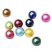 JNMM Freshwater Pearl Oyster Cultured Love Wish Round Pearls Various 10 Shining Meaningful Color, Oysters with Pearls Inside (6-8mm, 10 PCs/lot)