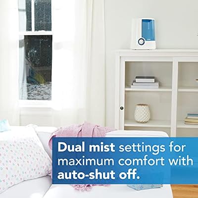 Vicks Warm Mist Humidifier with Wide Tank Opening for Easy Maintenance, Compatible with VapoPads and VapoSteam, for Medium-Large Rooms, V750