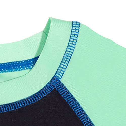 Star Wars The Mandalorian The Child Little Boys Swimwear Rash Guard And Swim Trunks Outfit Set, 7-8, Black #TOP2