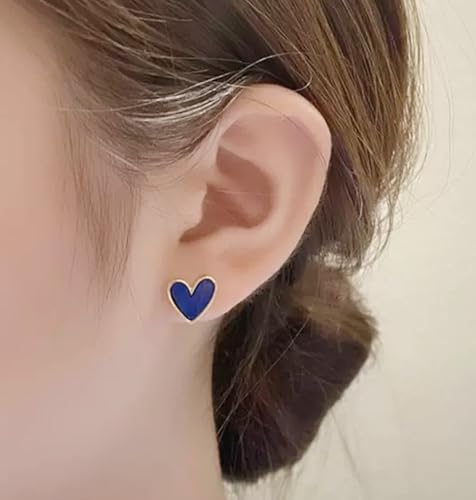 Small Heart Stud Earrings, Hypoallergenic Cute Heart Earrings Stud for Women Jewelry Gift4