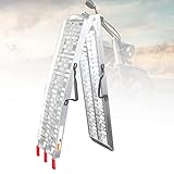 【Instrucciones de seguridad】 La altura límite de esta rampa duradera es de 50 cm. Por lo tanto, se recomienda sinceramente que cuando lo use, por debajo de esta altura. Nota: No suba ni baje el equipo por la rampa.