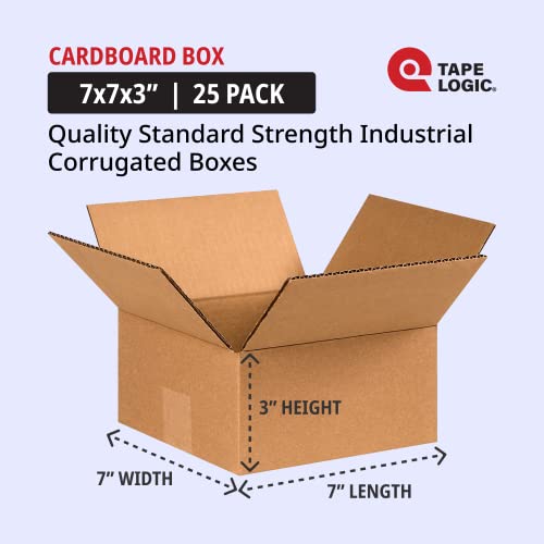 Image of TAPE LOGIC 22x14x6 Flat Corrugated Boxes, Flat, 22L x 14W x 6H, Pack of 20 | Shipping, Packaging, Moving, Storage Box for Home or Business, Strong Wholesale Bulk Boxes