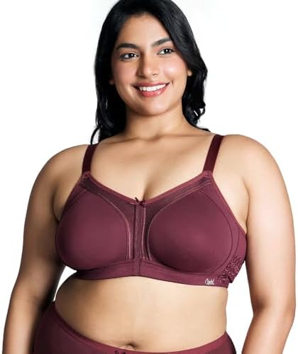 NYKD NYB101 Cotton Non Padded Non Wired Full Coverage Everyday Bra M-Frame Bounce Control (Plus