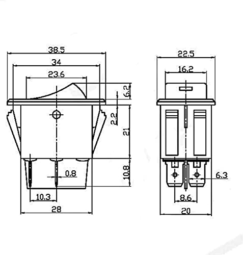 Interrupteur antibrouillard LED 12V haute capacité 35A pour commande sécurisée - 6
