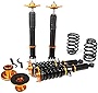 Coilover Struts Spring Shocks Coilovers Suspension Struts Coil Spring Adjustable Height Coil Full Set Kits ECCPP Fit for 2009 2010 2011 for Nissan 370Z