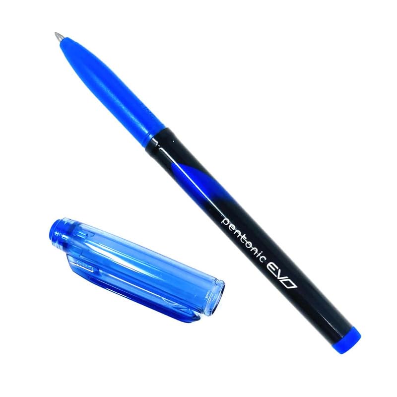 Image of Pentonic EVO 0.7 mm Gel Pen | Blue Ink,Pack of 6