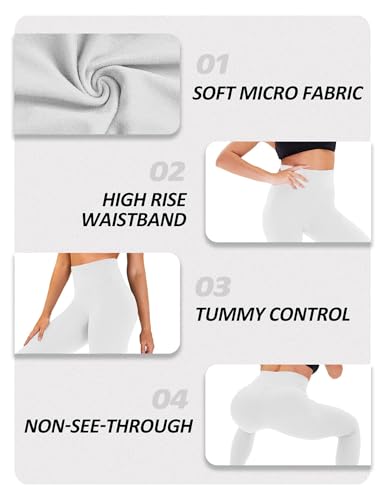 Image of ZOOSIXX High Waisted Leggings for Women Tummy Control Soft Workout Lounge Gym Pants