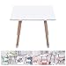 Produktbild LIANGJUN Tisch Stuhl for Kinder Rechteck Massivholz Schreiben Spielzeug Baustein Kindergarten Spiel Aktivitätstabelle Draussen, 4 Farben (Color : White, Size : B)
