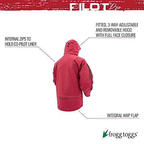 Frogg Toggs Mens Rain Pilot Pro Waterpoof Extreme Weather Jacket, Red, X-Large Us #TOP2
