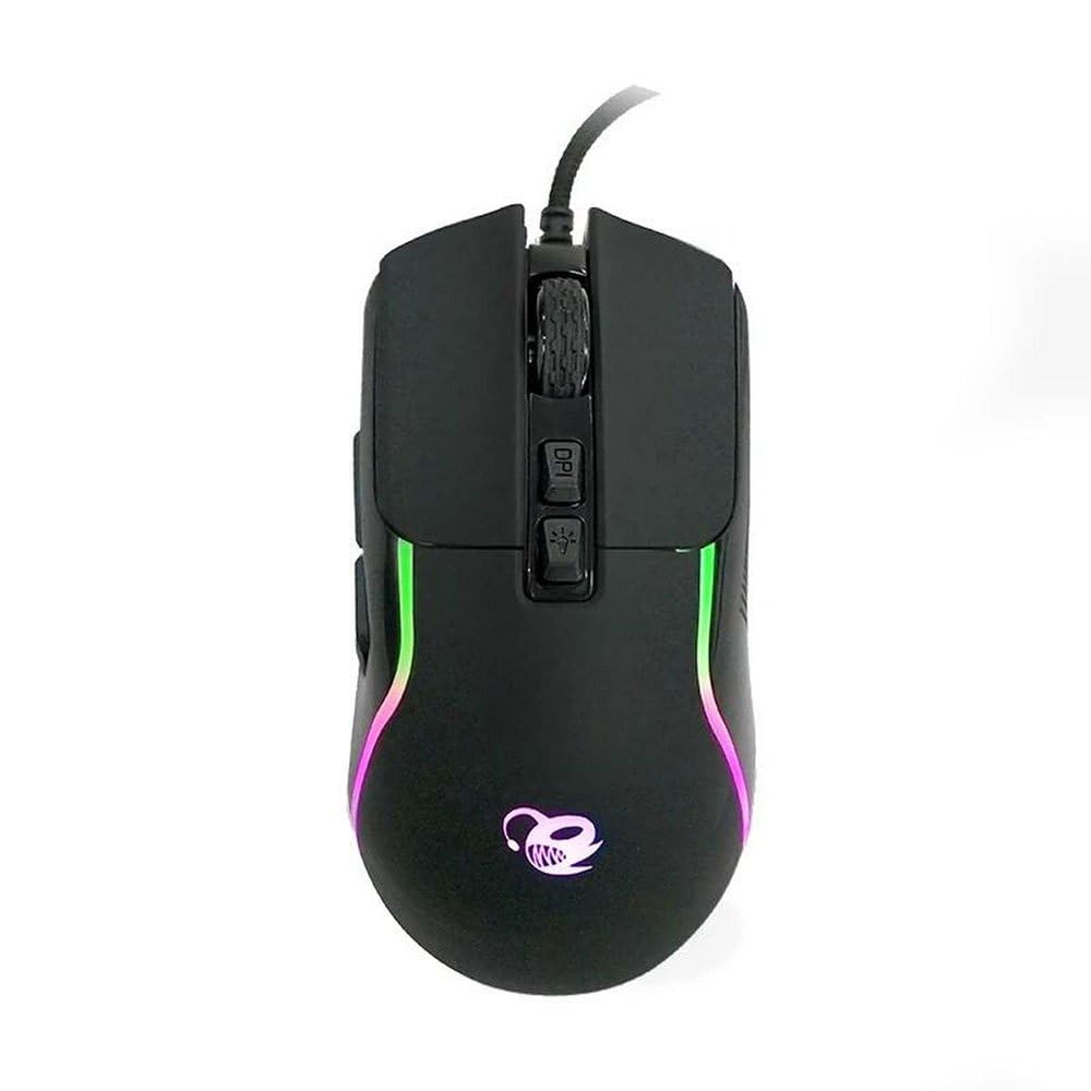 X-Wing 2 Pack Gaming 4-in-1 - QWERTY-Membran-Tastatur mit Ñ-Hintergrundbeleuchtung, optische RGB-Maus 7200 DPI, Kopfhörer mit Mikrofon, rutschfeste Matte, Multi-Plattform-Gaming-Set