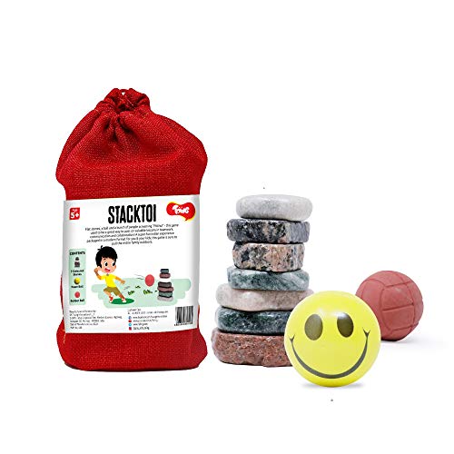 Image of Toiing Stacktoi Return Gift Combo - Pack of 6 (Lagori Pitthu Satodiyu) Outdoor Traditional Games for Kids and Families