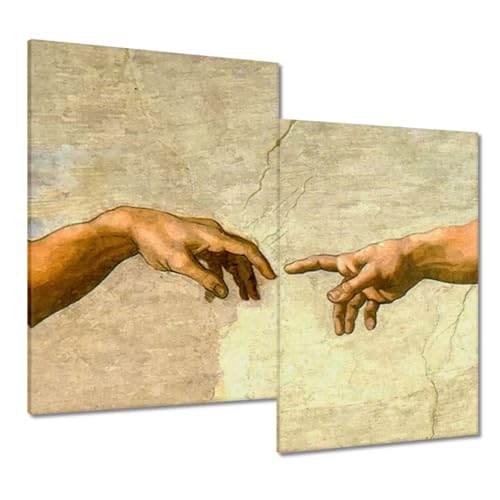 Création d'Adam peinture imprimée toile déco murale pour grand mur