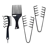 4 pcs Cepillo para el Cabello de Hombre para Estilismo Cepillo Pelo Rizado Peine Hombre Peine Antitirones Para Estilismo Cuidado y Desenredado