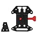 Universal Aluminium Alloy V Shape Battery Plate, Quick Release V Base Camera Accessory, Safety Structure, Compatible with All V Mount Batteries, CNC Processed, Black