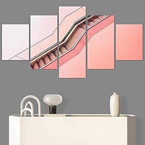 SIGNWIN 5 Panel Canvas Wall Art Modern Art...