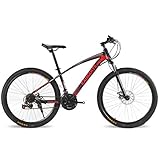 Bicicleta de montaña: esta bicicleta de montaña todo terreno es perfecta para senderos, caminos de grava e incluso calles pavimentadas. El marco de amortiguación de acero con alto contenido de carbono puede resistir eficazmente el impacto de caminos irregulares en la carrocería