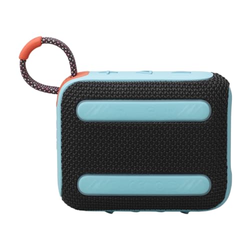 Image of JBL Go 4, Wireless Ultra Portable Bluetooth Speaker, Pro Sound, Vibrant Colors, Water & Dust Proof, Type C (Without Mic, Black & Orange)