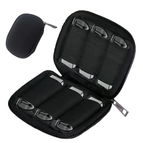COYUN Saco de armazenamento para unidade flash USB, organizador acessórios de eletrónicos USB, estojo organizador de memória USB portátil, bolsa de pequeno disco U com 6 ranhuras para memória USB
