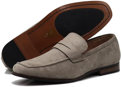 Enzo Romeo MHG �����Y �r�W�l�X �J�W���A�� �t�H�[�}�� �r�[�K�� �X�G�[�h ���[�t�@�[ �X���b�v�I�� �h���C�r���O �h���X�V���[�Y, �O���[ 02, 6.5