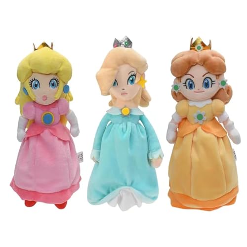 HANBO Super Star Collection Princes Rosalin & Dais Peluche en peluche Rose jaune et bleu 26 cm