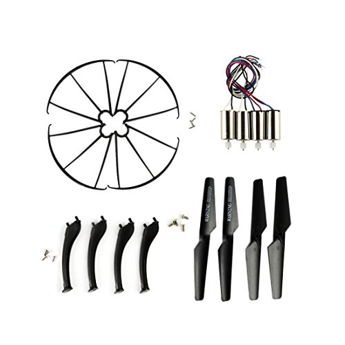 Coolplay Full Set Props with Propellers Motors Landing Gears Blade Frames Spare Parts Replacement for Syma X5SC X5SW RC Quadcopter