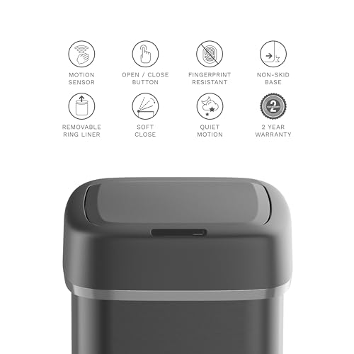 Caneca de basura automática 13 galones con sensor de movimiento miniatura 2