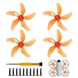 2 Paar Geräuscharme Propeller,Kompatibel für DJI NEO,Drone Propeller Set,Quadcopter Propeller,PC Propeller,Gewicht Geräuscharm Robustes Drohnen Zubehör(Orange)