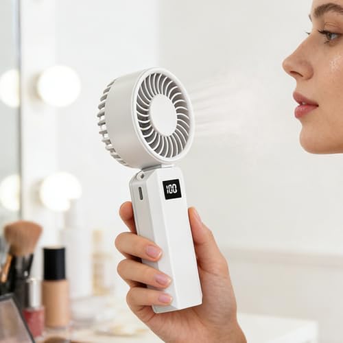 Ventilateur portable à main pliable à 6 vitesses pour le camping - 4