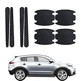 Auto Door Handle Protector - Carbon Fiber Cup Covers, Automotive Scratch Guard | Paint Protection Accessories with Urban Parking Scenario for Car Truck SUV Care Enhancement