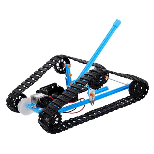 Generisch 1 Satz DIY Wissenschaftsmodell Geländewagen mit Kettenantrieb Einfache Montage für Experimente Fördert Handfertigkeit und Kreatives für Schulprojekte und Wissenschaftsunterricht