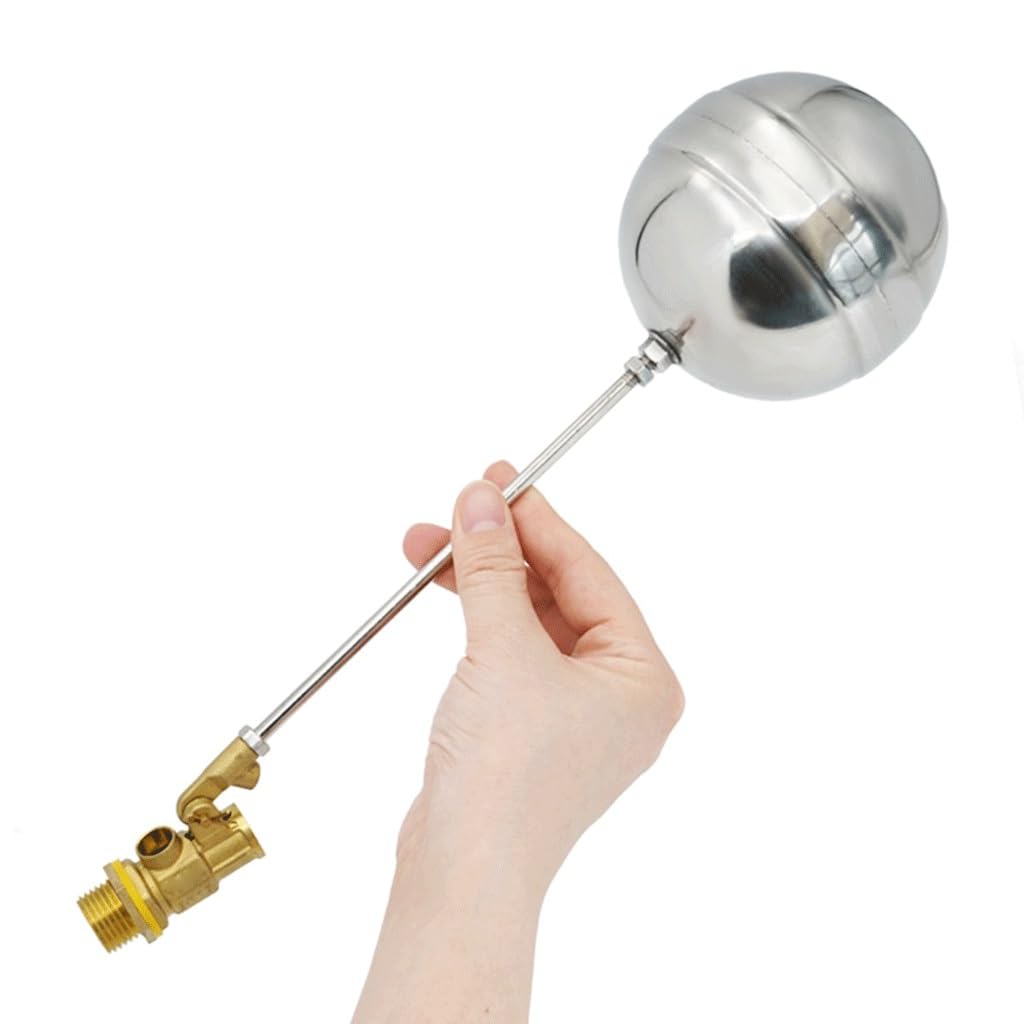 Automatic Brass Float Valve - Adjustable Liquid Level Control, High Temperature & corrode Resistant, 1PCS(DN25)