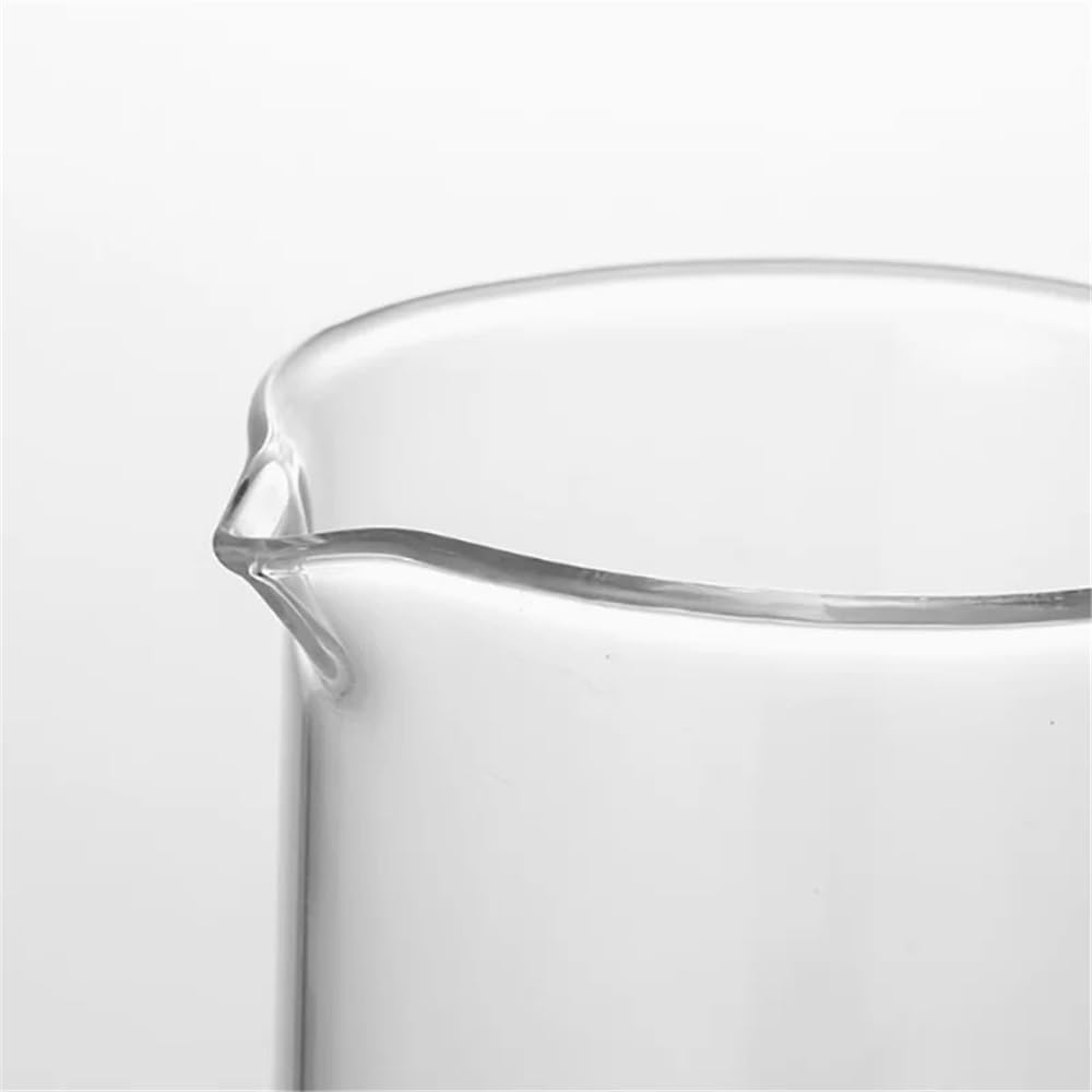 1 pz 2000 ml becher in vetro forniture da laboratorio becher in vetro trasparente ispessito con beccuccio